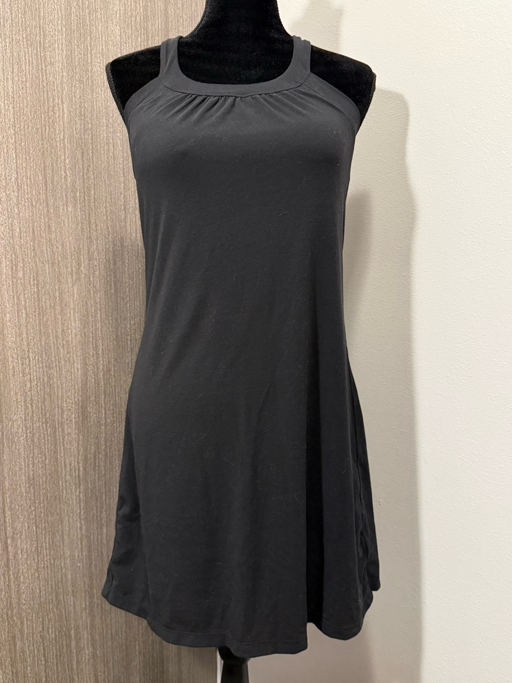 Prana Black Sleeveless Halter Midi Dress